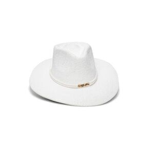 Nikki Beach Angel Hat in White One Size New Womens Sun Beach Western